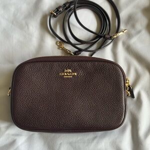 Coach Dark Brown Leather Crossbody Bag